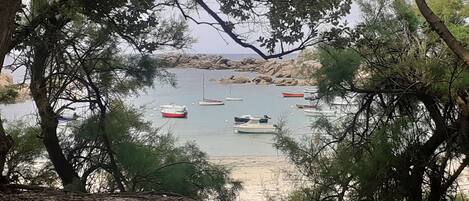 靠近海滩