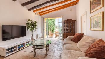 TV, fireplace, DVD player, stereo