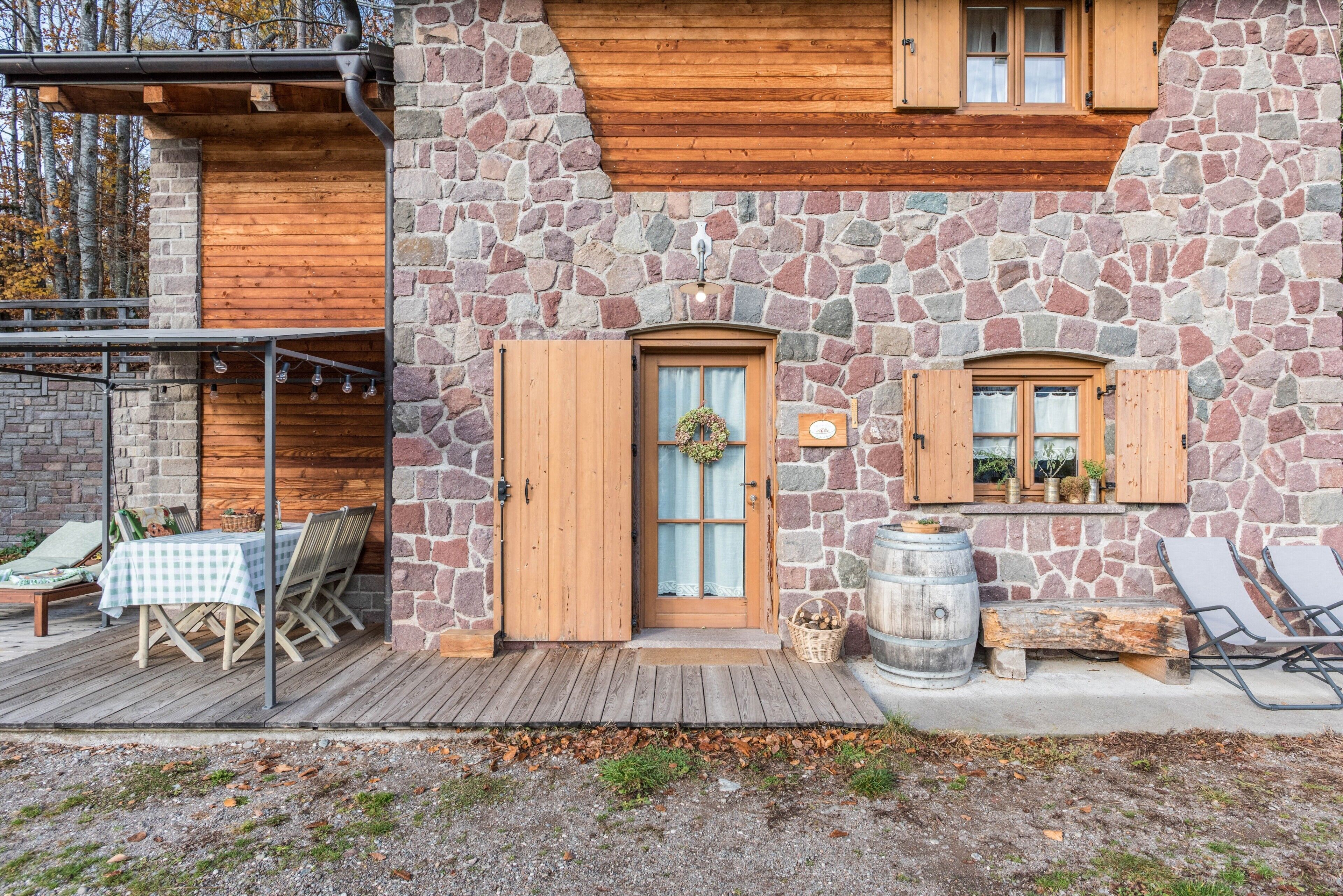 屋外ダイニングエリア