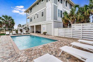 A heated pool - Beach View, Private Pool, 4 BR Private Home (St George Island)