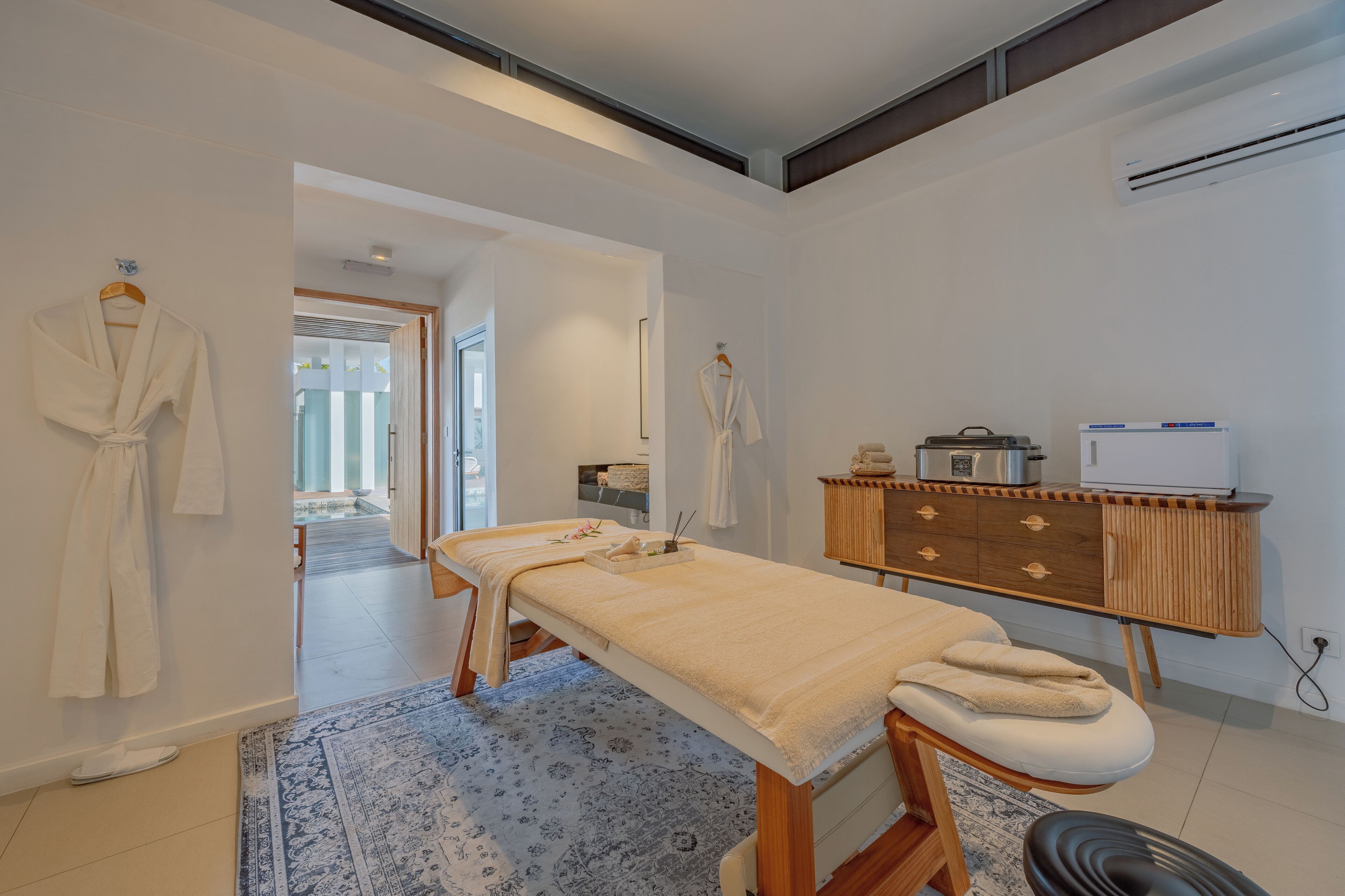 Salas de tratamientos para parejas, sauna, baño turco 