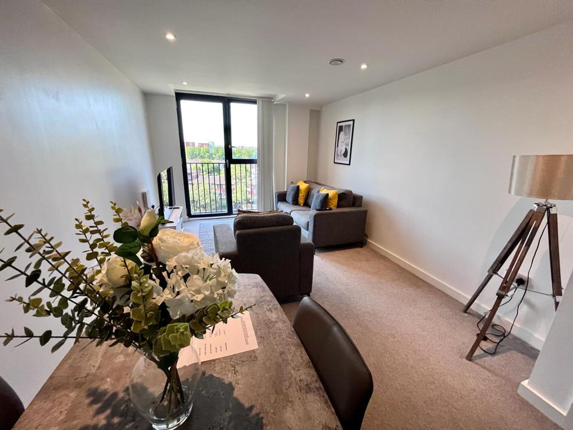 Apartment, 1 Queen Bed | Living room