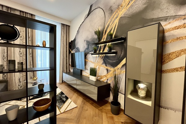 Deluxe Apartment | Living area | 32-inch flat-screen TV with cable channels, TV