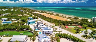 Martin`s Beach House Coco Plum Dream on Avenue G 4 bedroom 3 bath with pool and jacuzzi and 30 ft of dockage