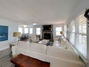 Smart TV, fireplace - Beachin' Time | Wraparound Porch, Pool, Easy Walk to the Sand & More! (Gulf Shores)