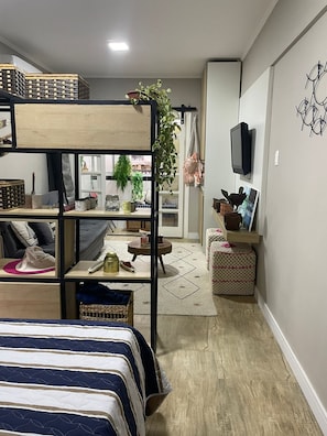 1 quarto, roupa de cama