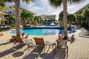 Una piscina riscaldata