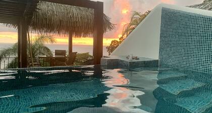 Ocean View - Villa MarLeta- Infinity Plunge Pool - Two Ensuites - Walk to Beach.