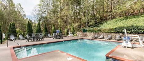 Indoor pool, outdoor pool