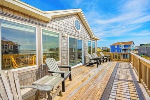 Semi-Soundfront Dog Friendly Home w/ Hot Tub, Community Pool and Boat Dock