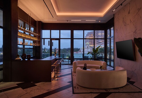 Poolside views, open daily