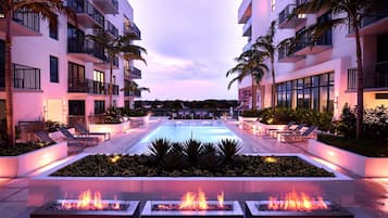 Outdoor pool, open 7:00 AM to 8:30 PM, free cabanas, pool umbrellas