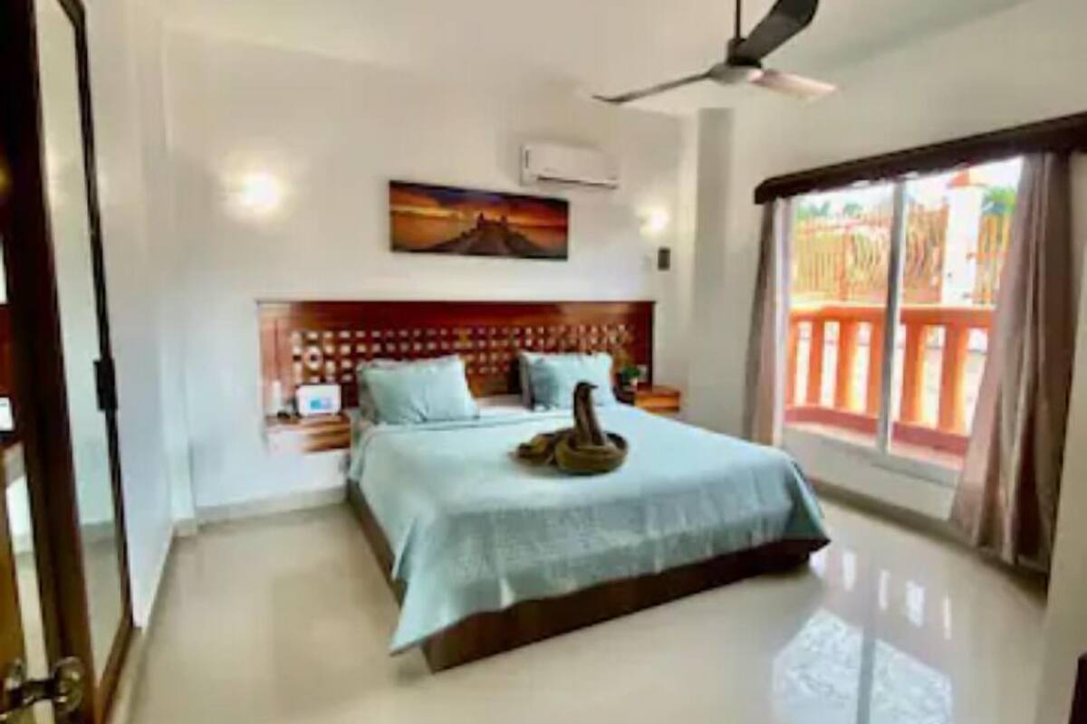 Departamento familiar, 1 habitación, baño privado, vista al jardín (#1) | Edredón, wifi gratis y ropa de cama 