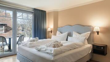 1 sovrum, egyptiska bomullslakan och sängtillbehör av högsta kvalitet