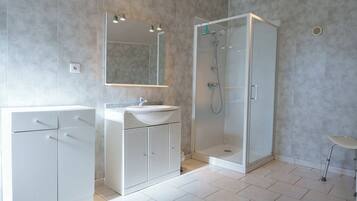 Shower, hair dryer