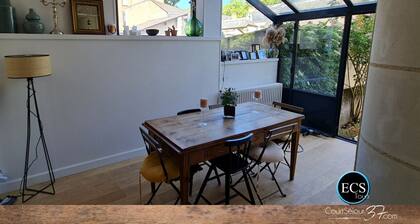 With (large) family or friends!