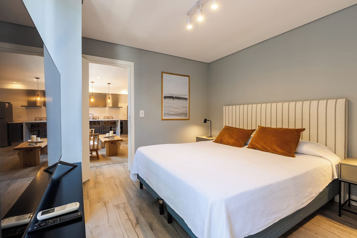 Standard Apartment | 1 bedroom, blackout drapes, soundproofing, iron/ironing board