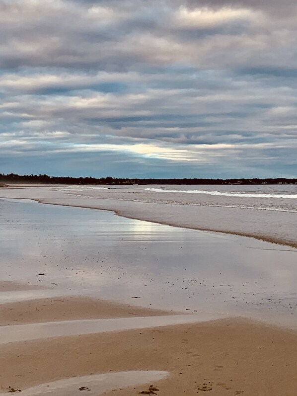 Playa en los alrededores, camastros y toallas de playa
