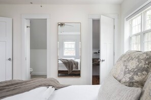 4 bedrooms, memory-foam beds, desk, iron/ironing board