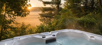 Cozy Retreat w/ Hot Tub, Firepit + Gathering Spaces | Sleeps 12