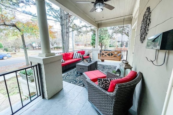 Keep an eye on the whole block from your vantage point.