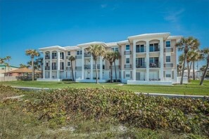Guests can enjoy balconies with outdoor space on each floor.