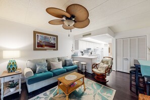 Televisión, reproductor de DVD, libros y videoteca 