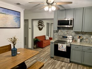 Microwave, oven, stovetop