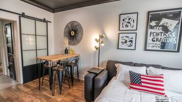 Desk, iron/ironing board, free WiFi, bed sheets