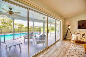 Piscine extérieure, piscine chauffée