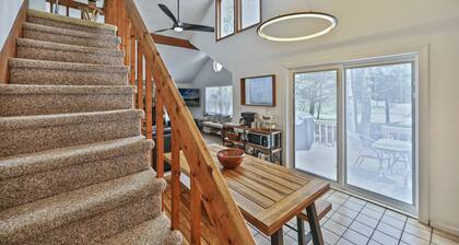 Pocono Chalet with Spacious Yard .5 Miles from community Beach, Lake and Pool!