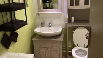 Ensemble douche/baignoire, sĂšche-cheveux, serviettes fournies