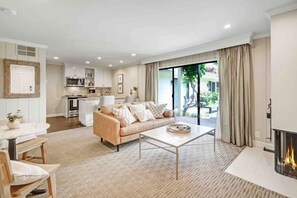 Smart TV, fireplace, stereo, offices