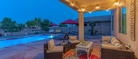 A heated pool