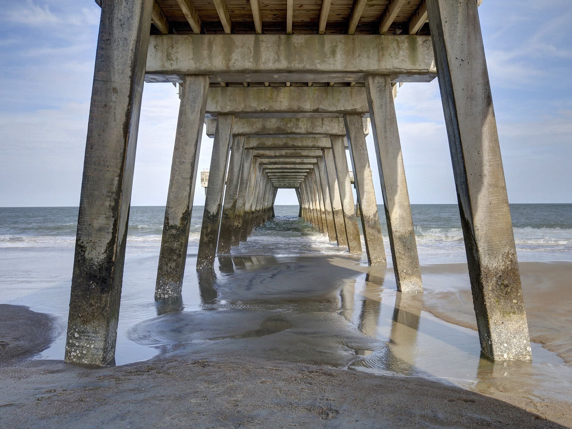 Vlak bij het strand