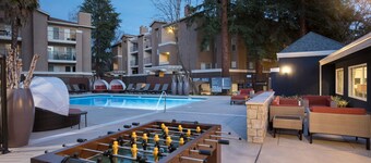 Ideal Walnut Creek 1BR w/ BBQ, Gym & W/D, steps to BART, by Blueground