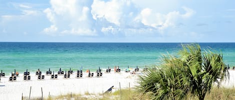 Vlak bij het strand