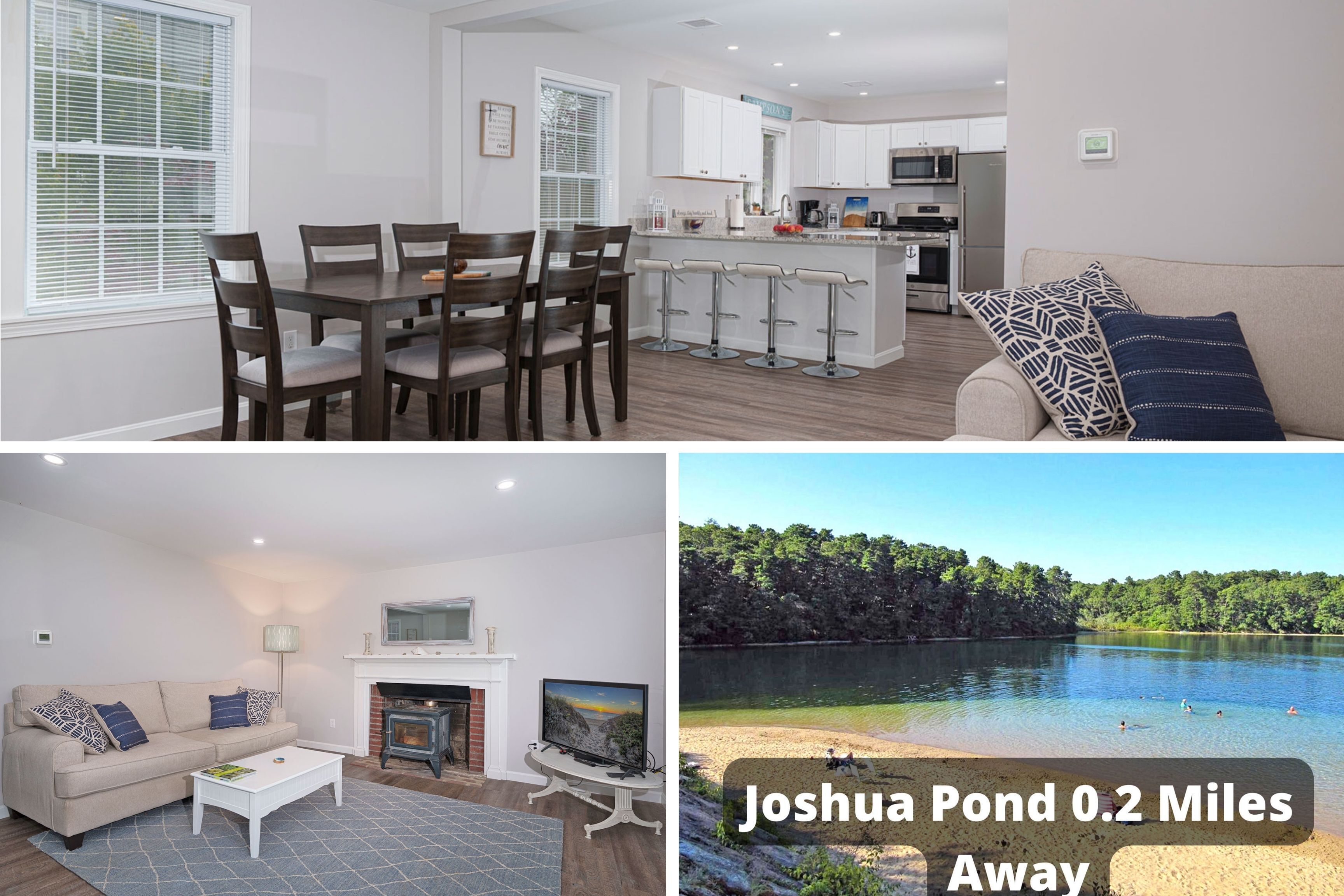 Walk To Joshua Pond and Main Street. Renovated 2BR Cottage. Mid-Cape.