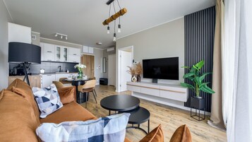 Apartment (31) | Living area | 30-inch plasma TV with cable channels, TV