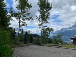 Property grounds - Studio for 4 near ski slopes with balcony and parking (Combloux)