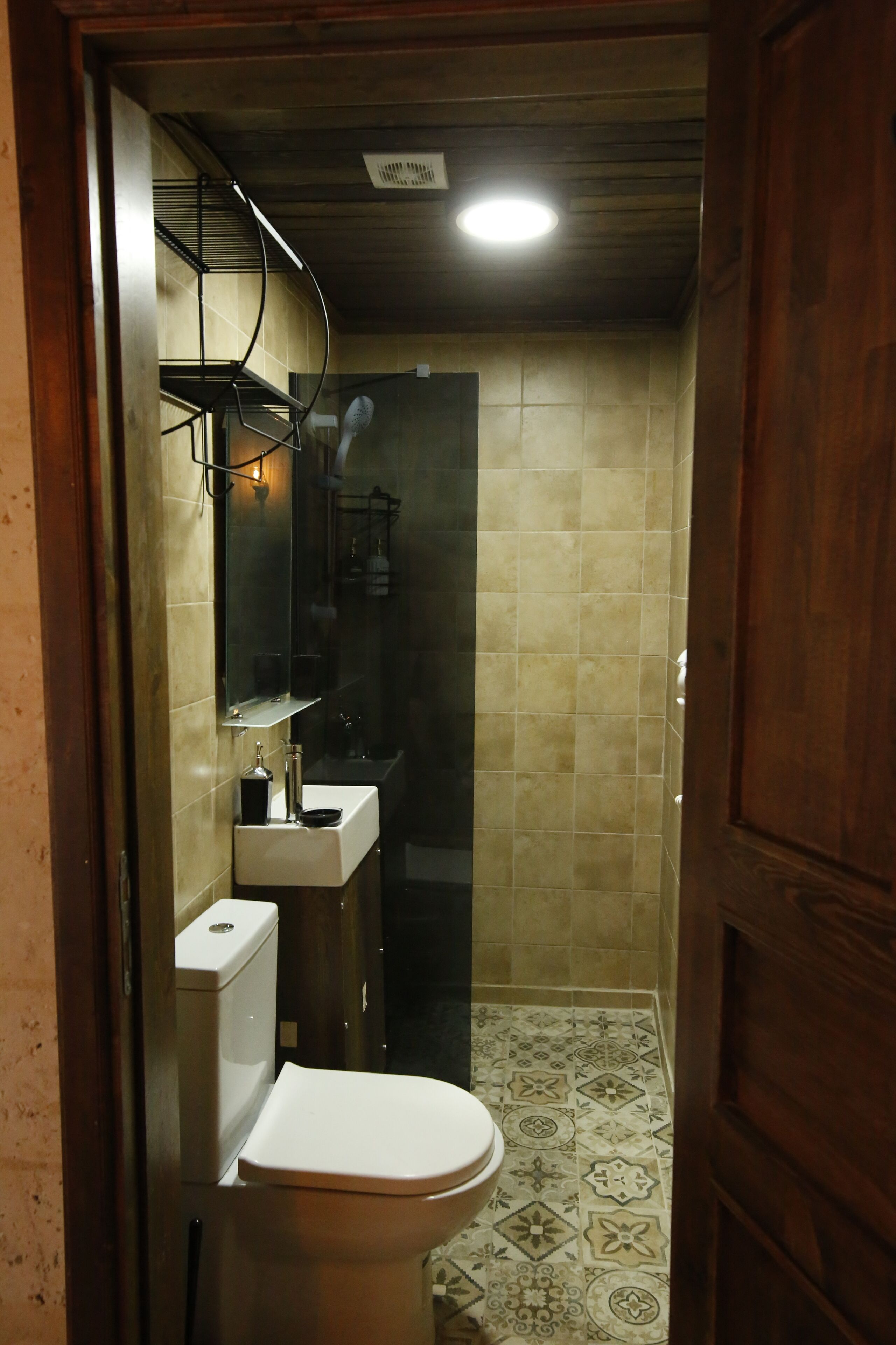 standard triple room | bathroom | shower, rainfall showerhead, designer toiletries, hair dryer