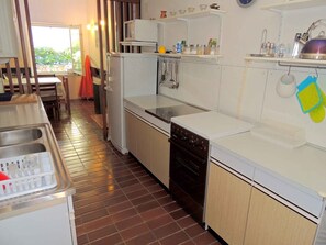 Fridge, oven, stovetop, dishwasher