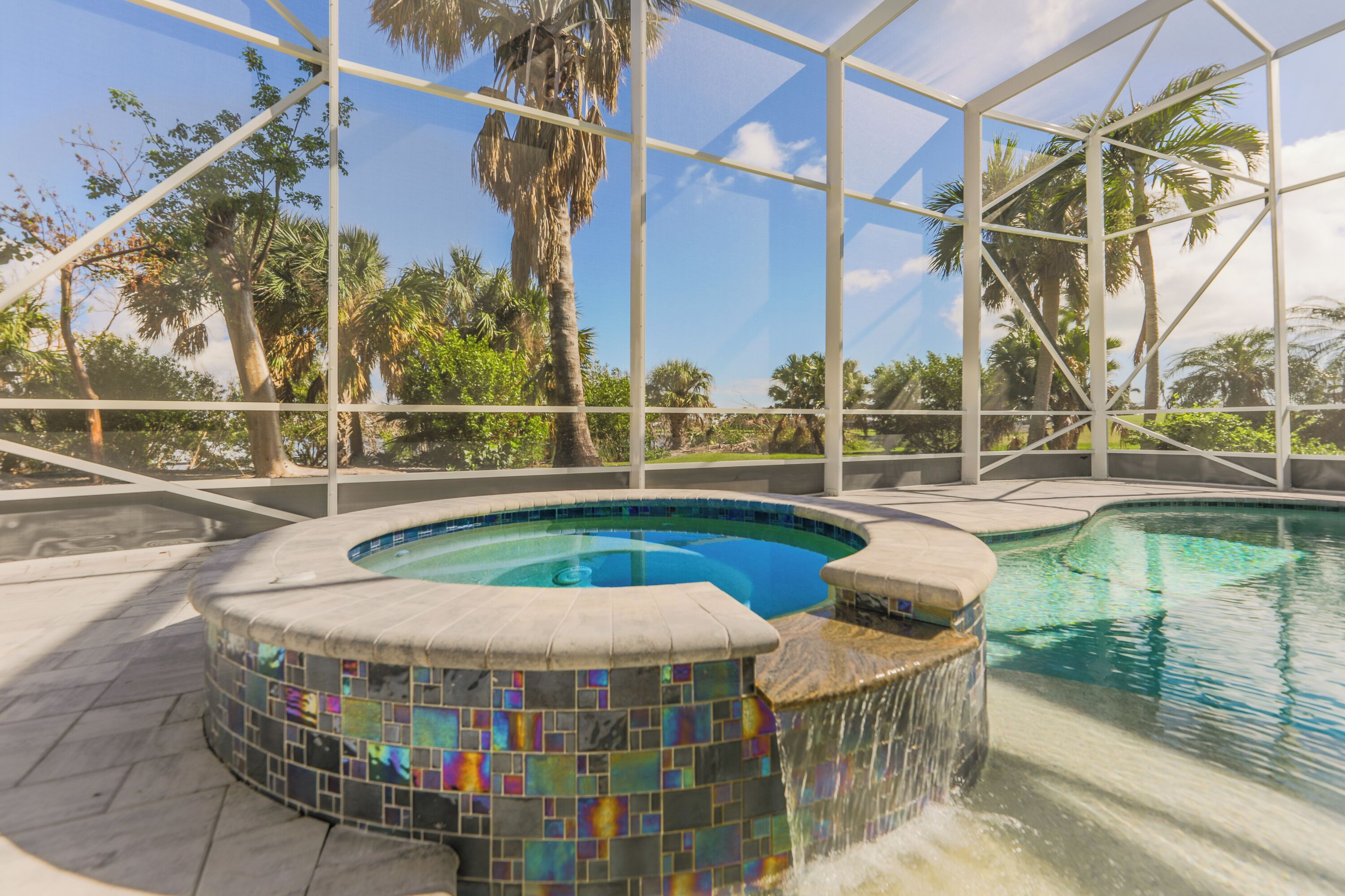 A heated pool