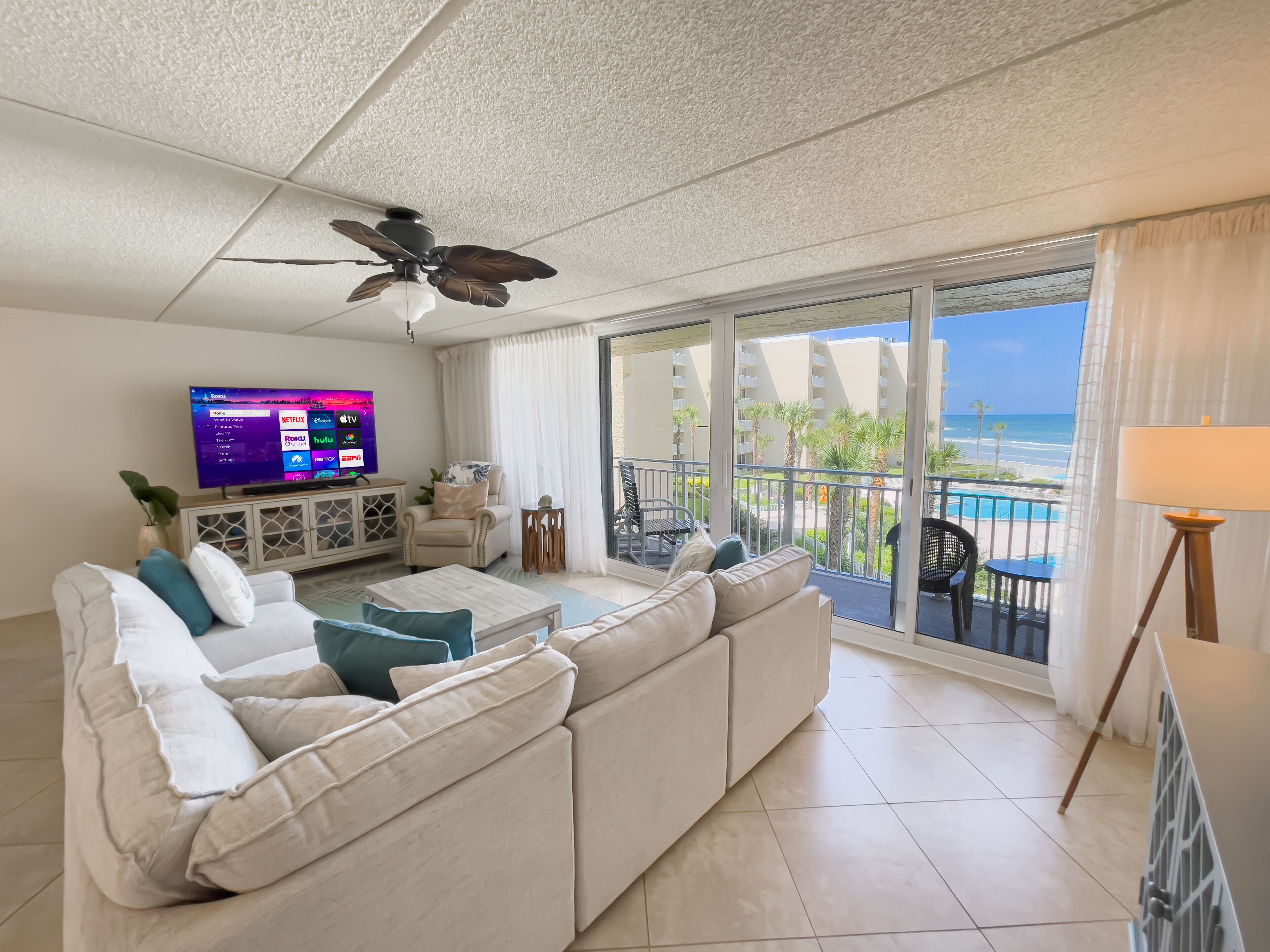 Coastal condo with beachfront views and pool access!