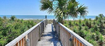 Beachfront bliss awaits at The Sandbox in Holden Beach, NC, perfect for 6.