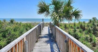 Beachfront bliss awaits at The Sandbox in Holden Beach, NC, perfect for 6.