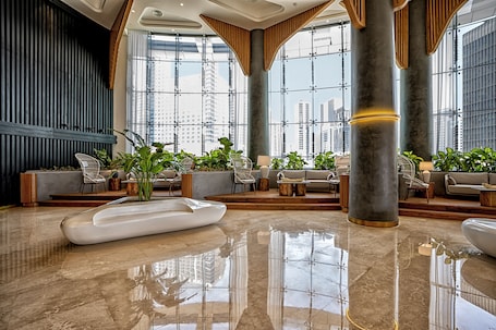 Lobby sitting area. The First Collection Dubai Business Bay