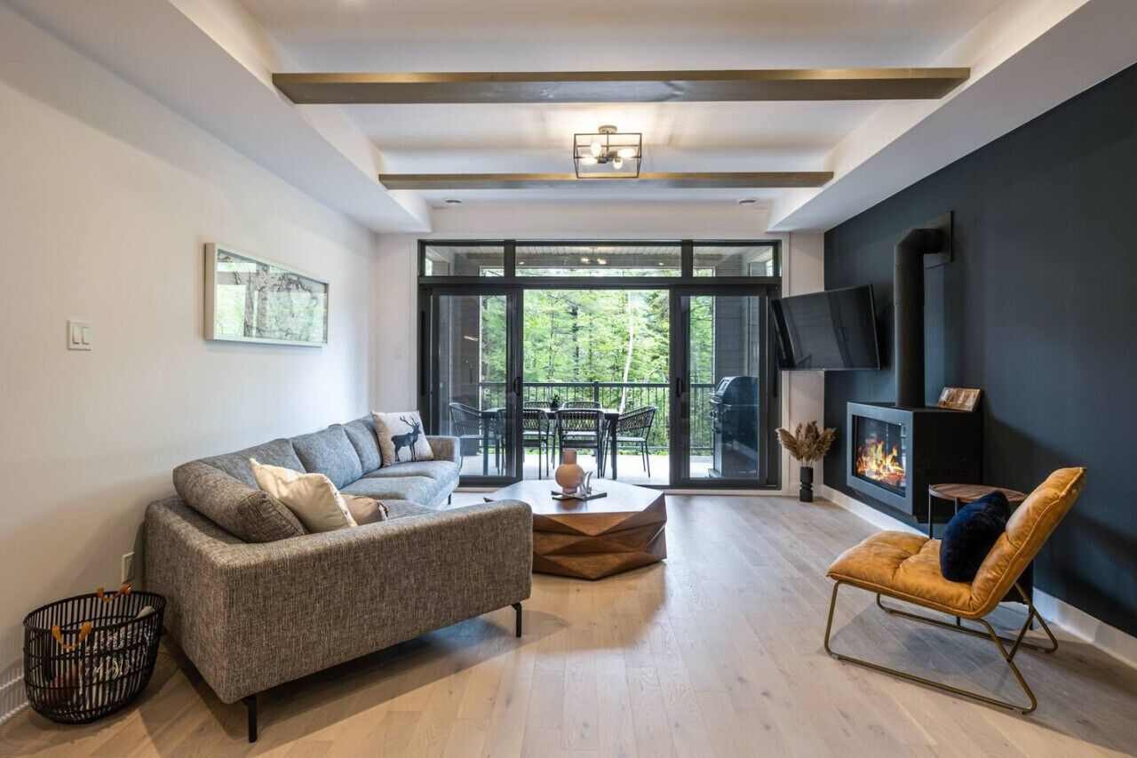 智能电视、壁炉、立体声音响