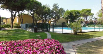 Single villa in village with swimming pool