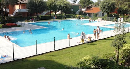 Single villa in village with swimming pool